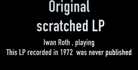 Old recording by Iwan Roth as it sounds in the original – listen next remastered by Iwan Roth